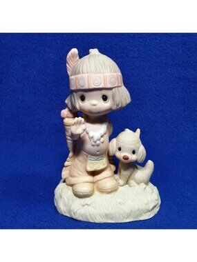 Precious Moments O How I Love Jesus Figurine Jonathan and David 1977 1st Issue